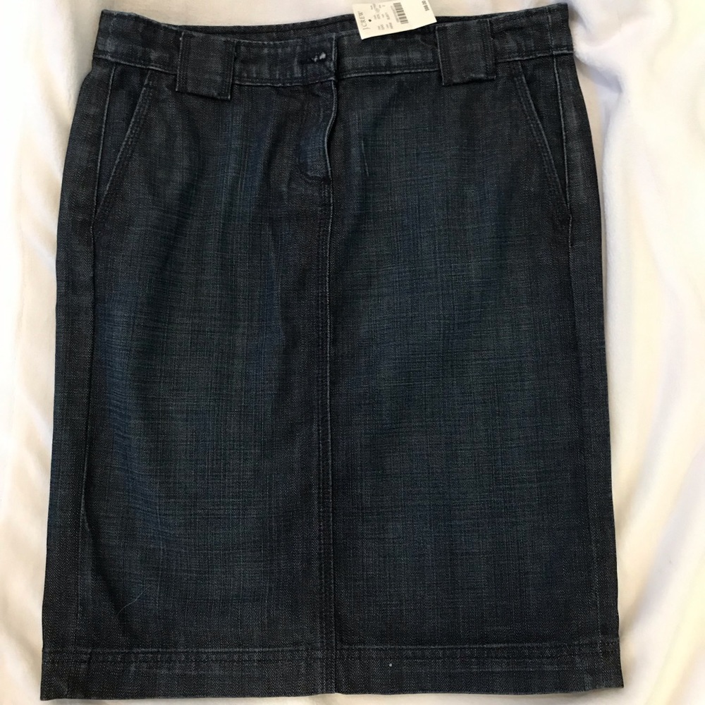 NWT J Crew Jean skirt